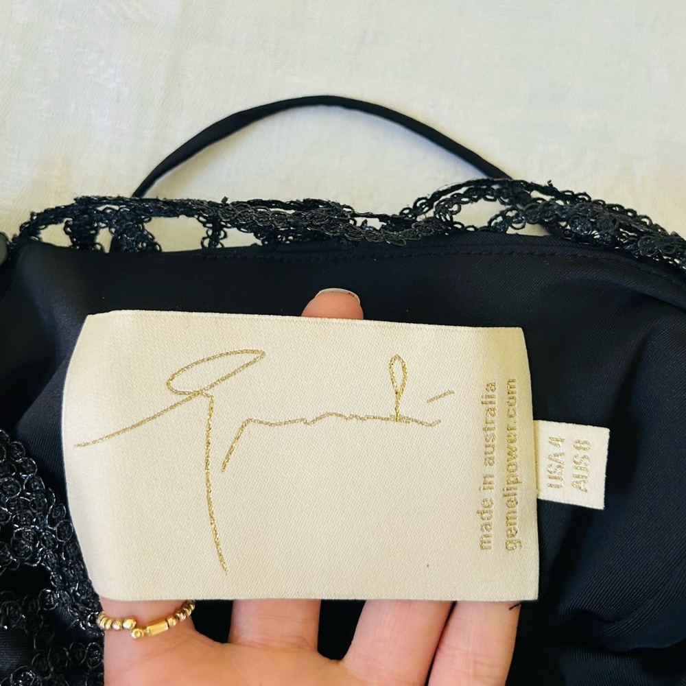 NWT Gemeli Power Jay and Co Gown in Black 4 - Picture 9 of 15